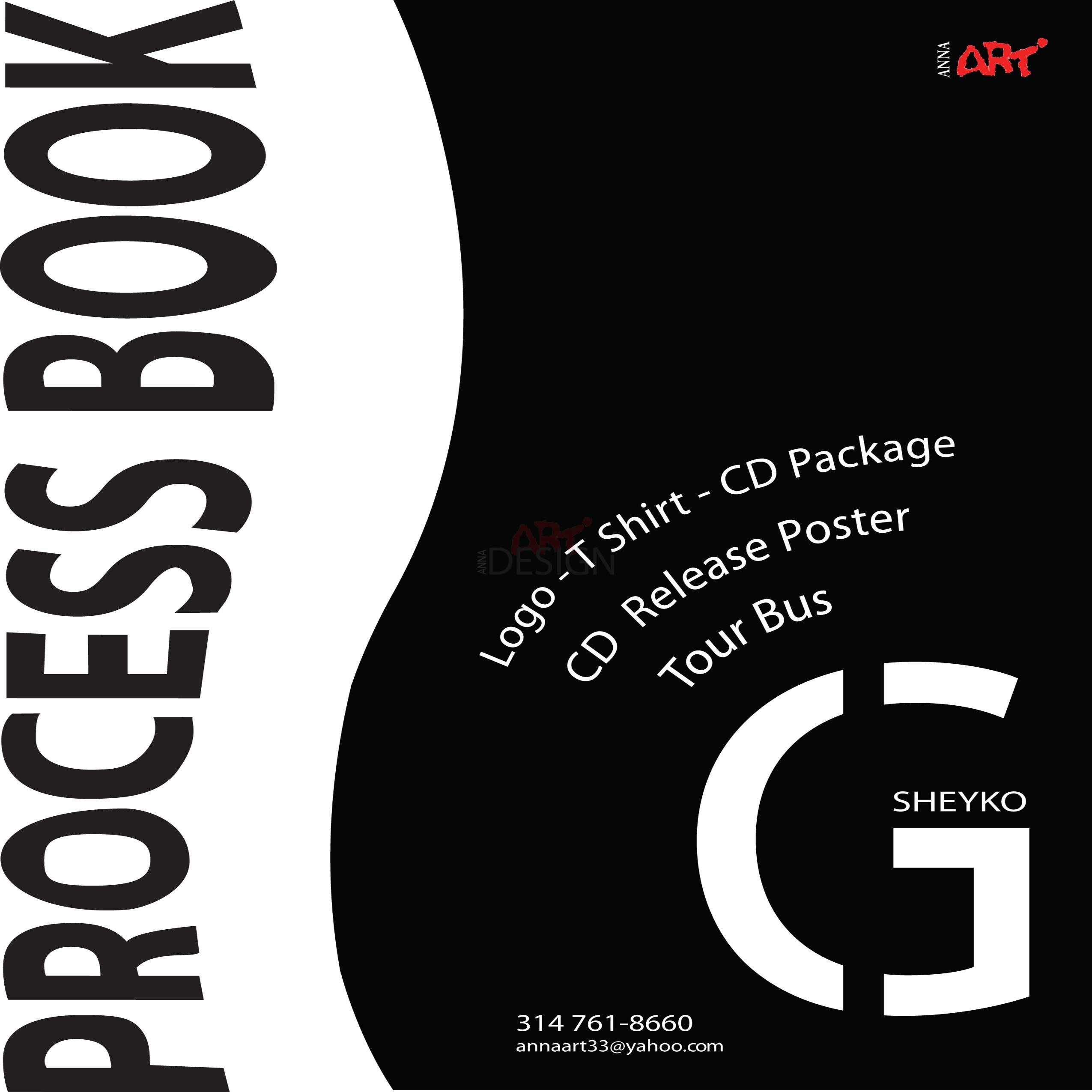 Cover Page for process book by Ganna Sheyko / Anna Art Design